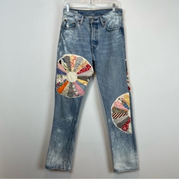 Levi's Denim - Levi's Vintage Inspired 501 Patchwork Quilt W 27 L 32